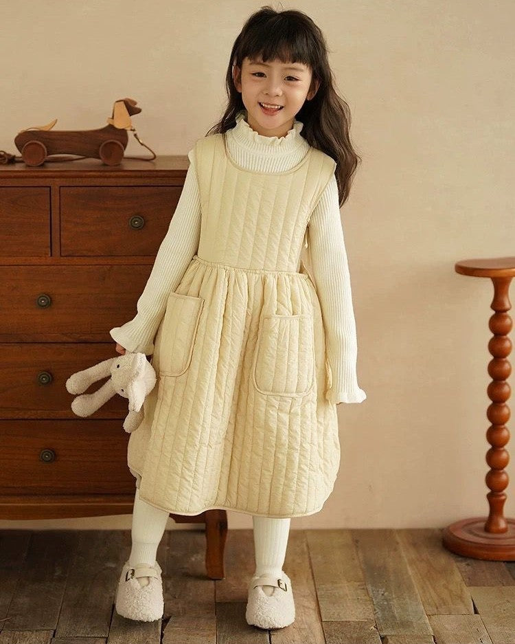 キルティングN/Sワンピース