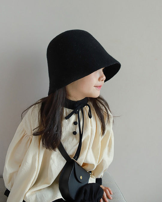 バイカラースモックブラウス