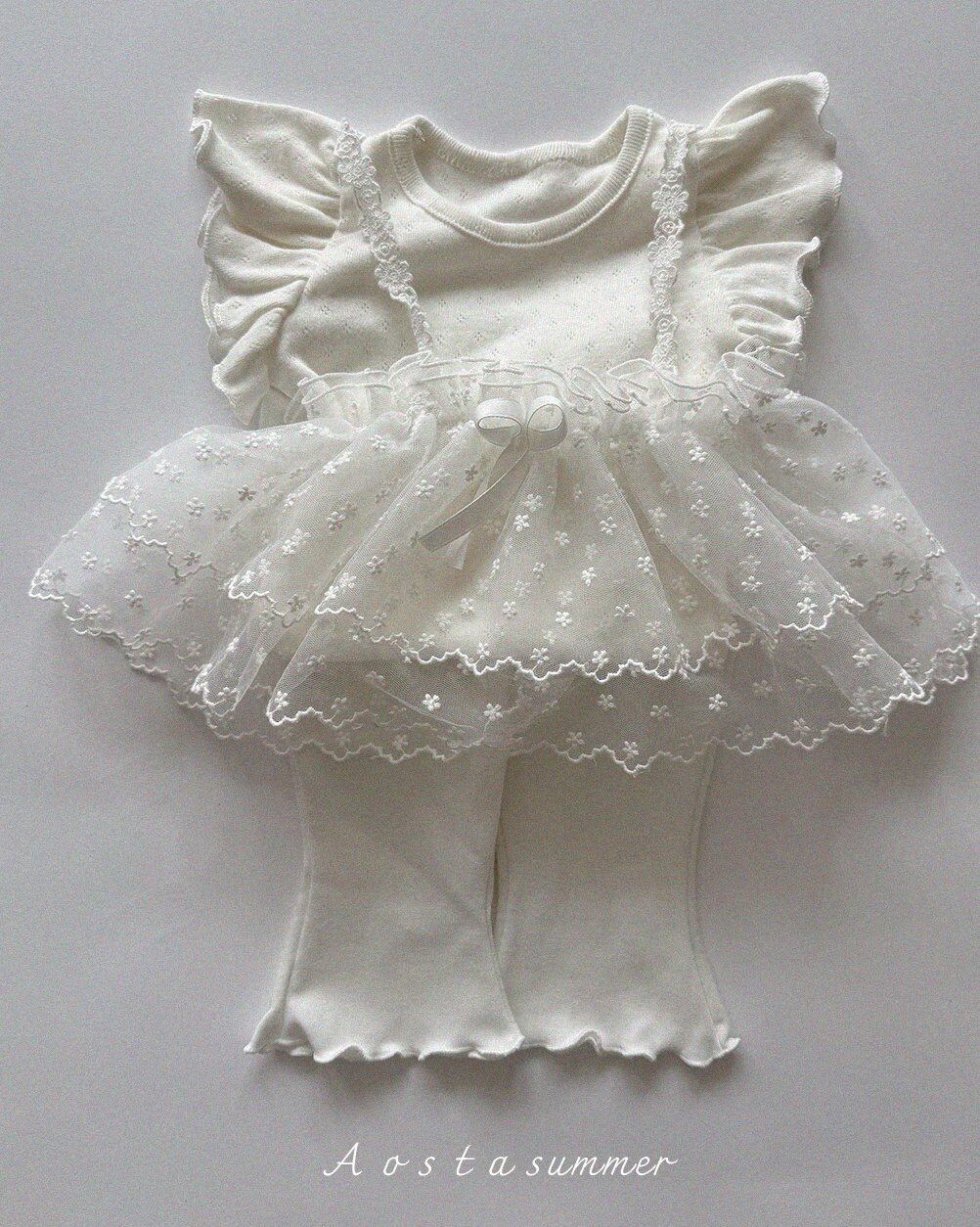 [aosta]lace strap bustier