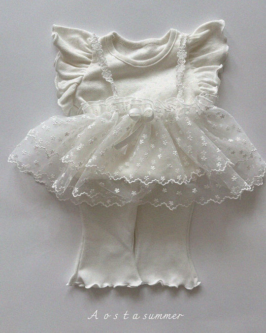 [aosta]lace strap bustier