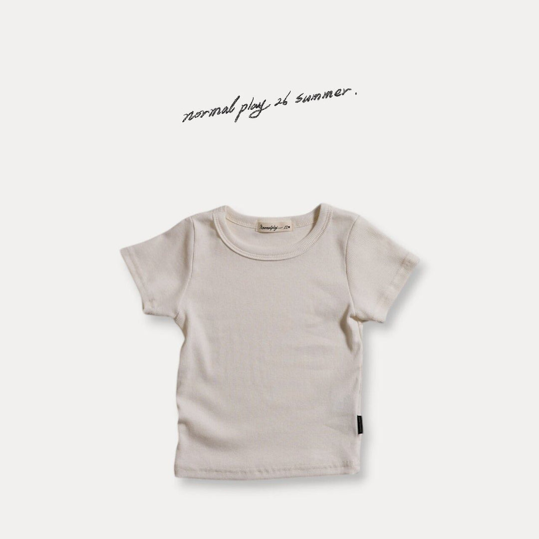 [NORMAL PLAY]soft slim short sleeve tee