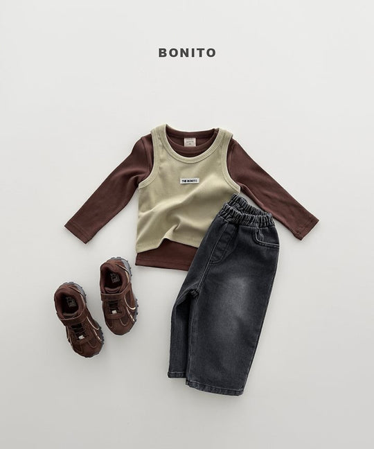 [BONITO]カラーリブT