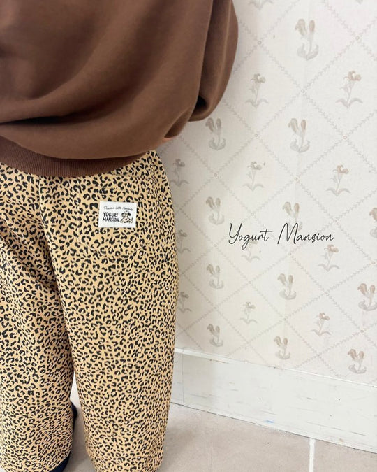 [yogurt mansion]leopard pants