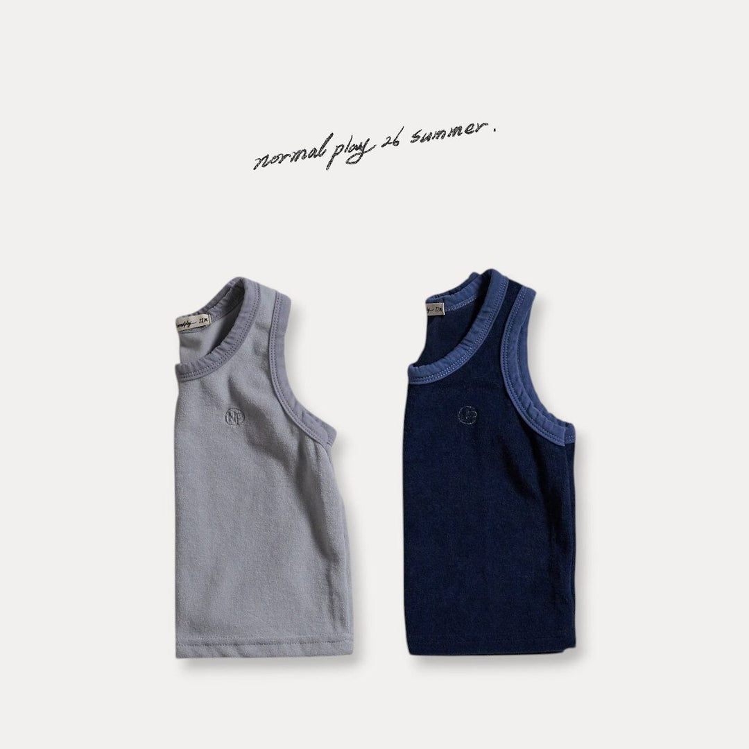 [NORMAL PLAY]NP terry sleeveless tee