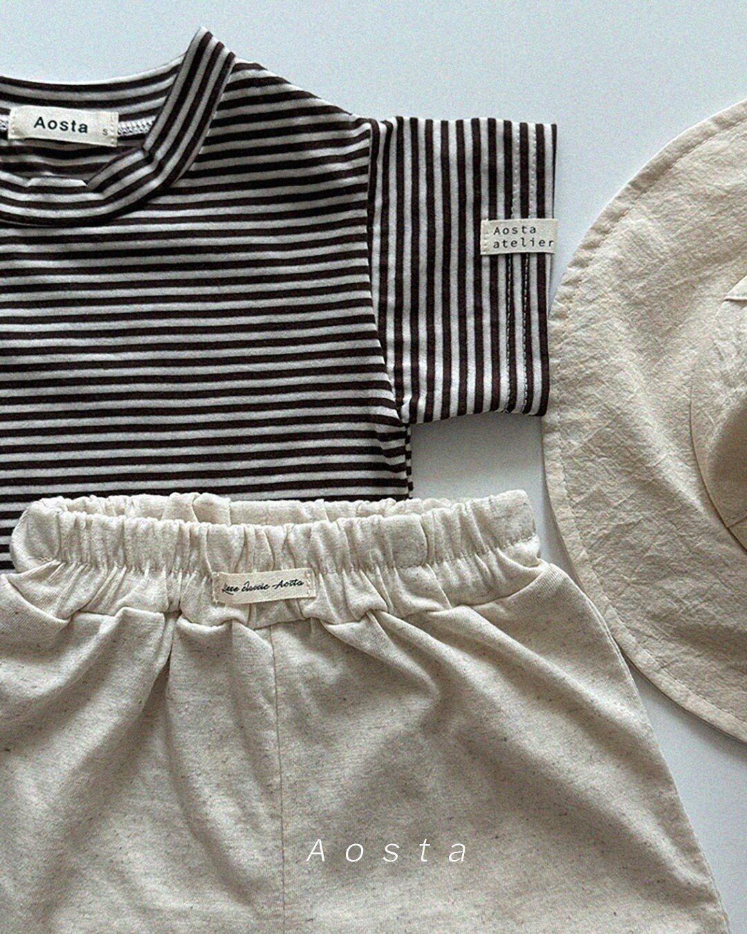 [aosta]linen short pants