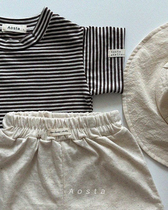 [aosta]linen short pants