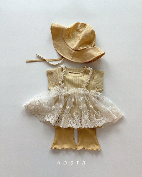 [aosta]lace strap bustier