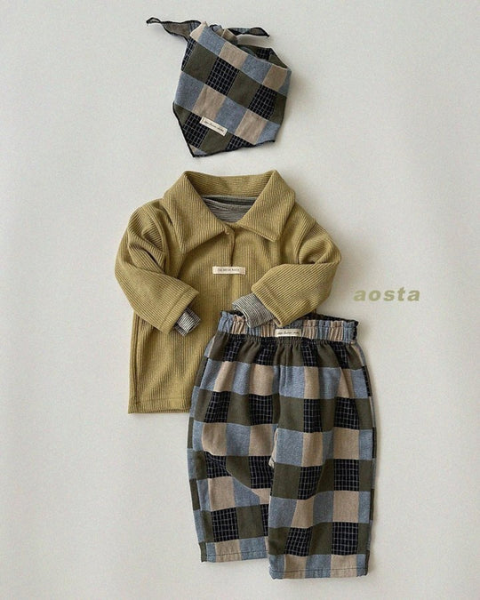[AOSTA]Patchwork Scarf