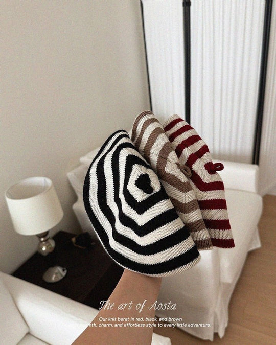 [AOSTA]Knit Cookie Beret