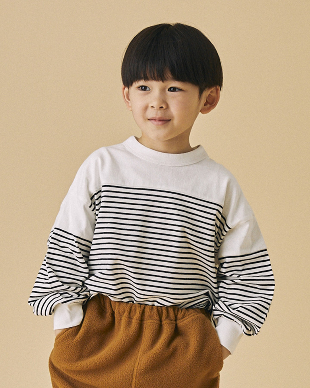 [FOV]ボーダー切り替えL/S Tシャツ615405