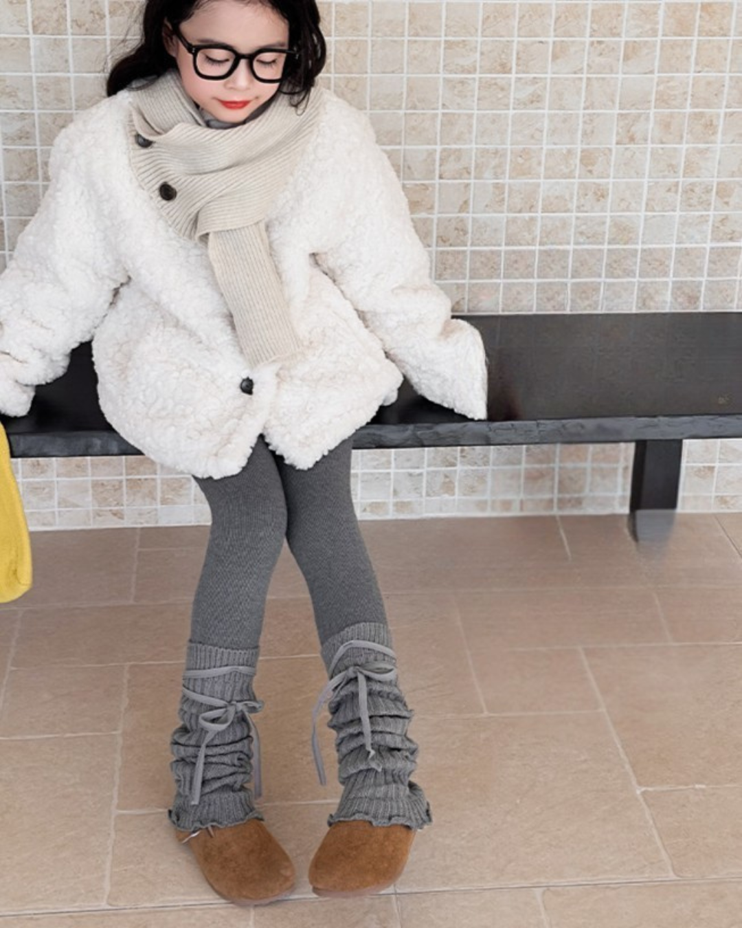 レッグウォーマー付裏起毛レギンス