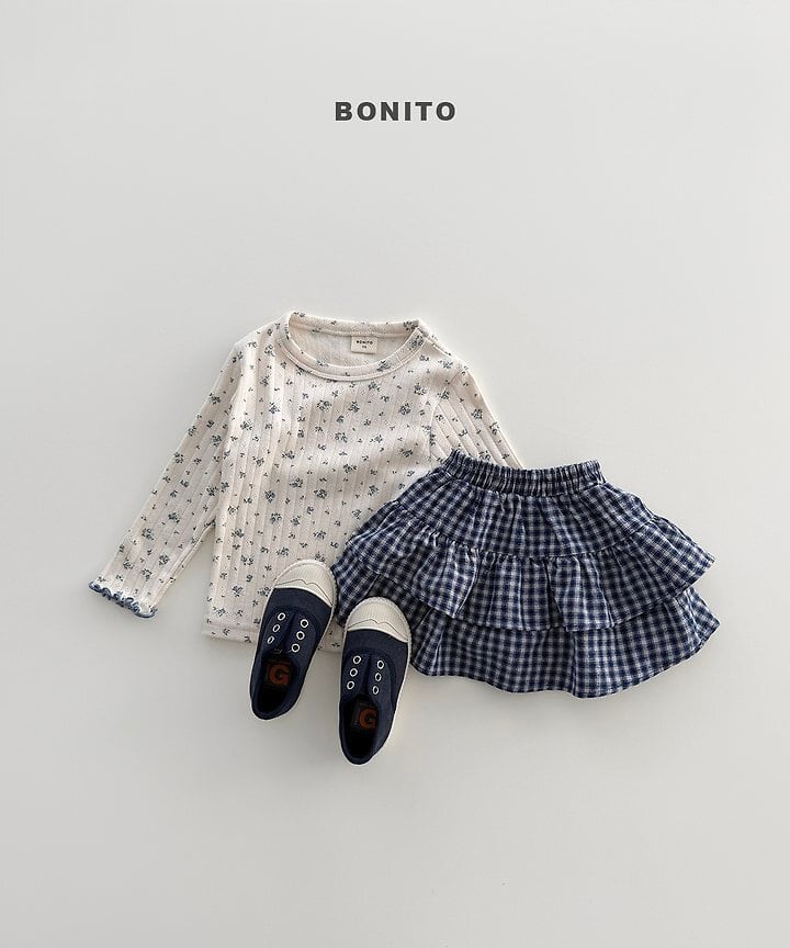 [BONITO]チェックインナーパンツスカート