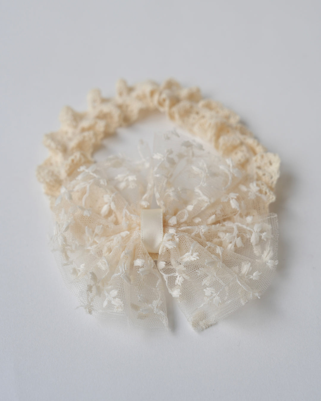 BABYレースリボンヘアバンド