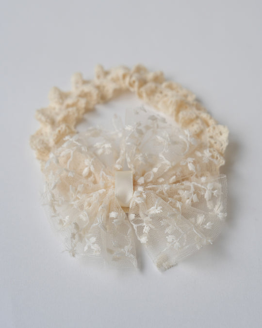 BABYレースリボンヘアバンド