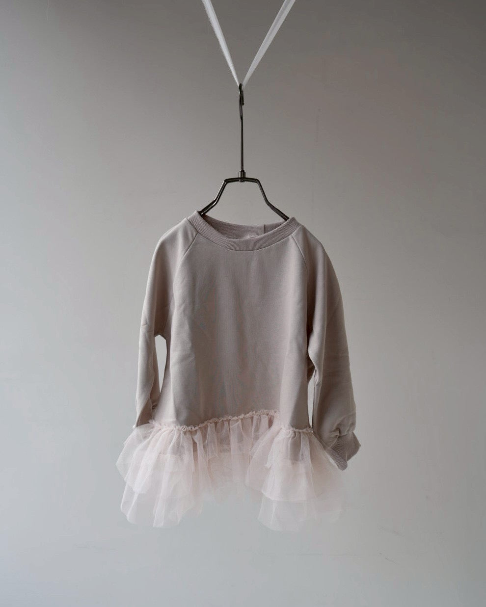 裾チュールスウェット