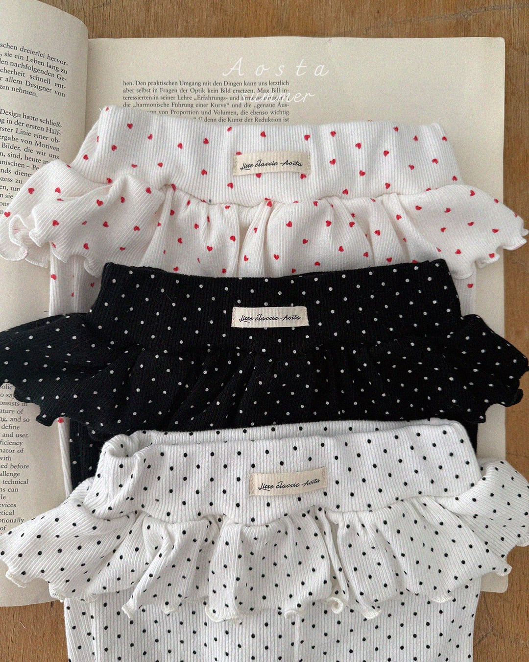 [aosta]kiki frill pants