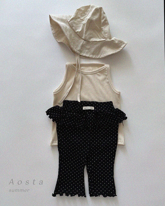 [aosta]kiki frill pants