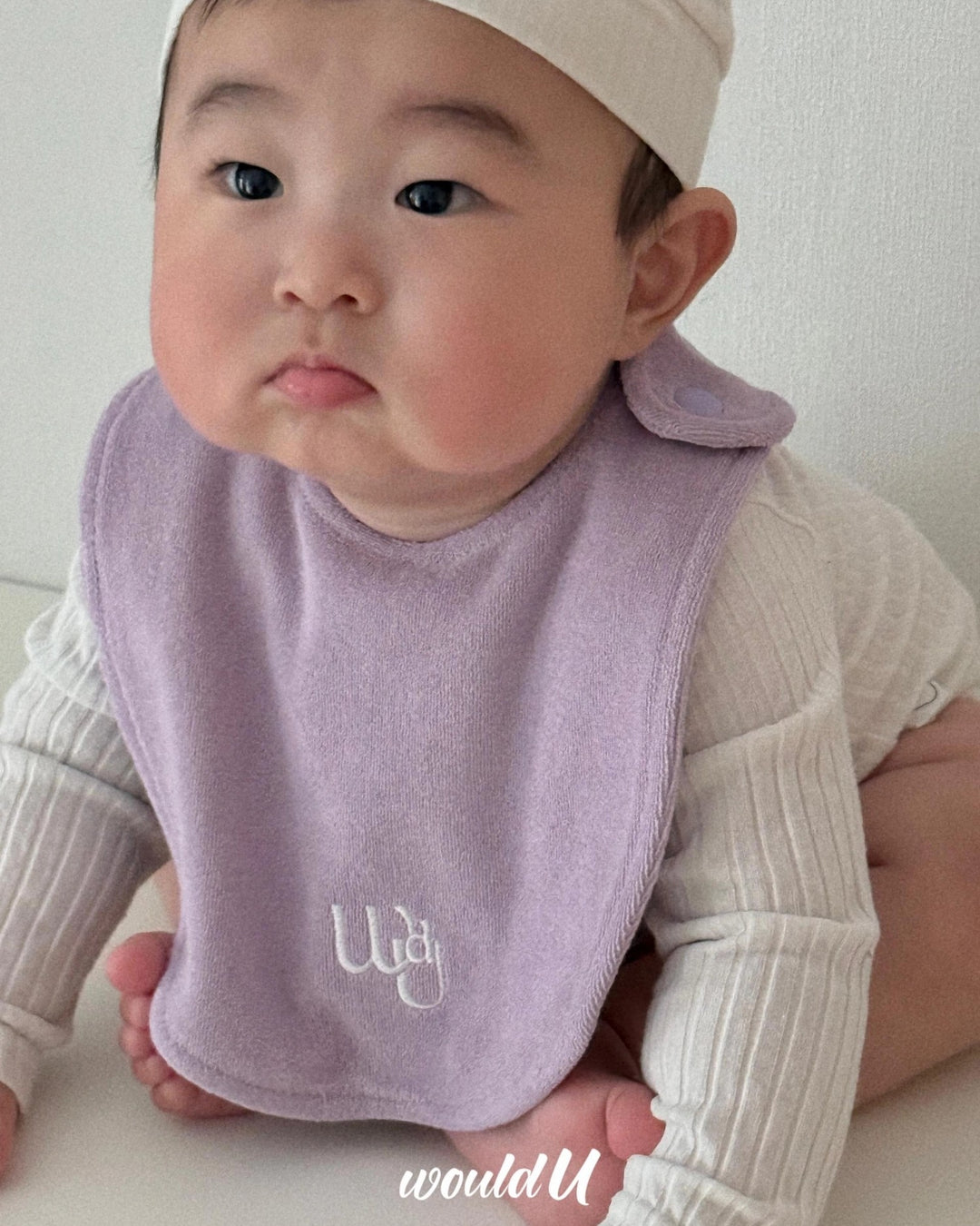 [would U]cloud terry bibs"16色"
