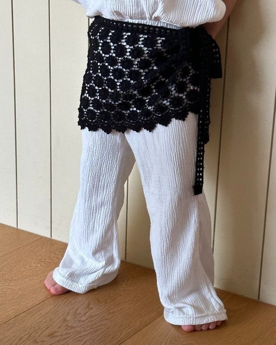 [pepper]pleated bootcut pants