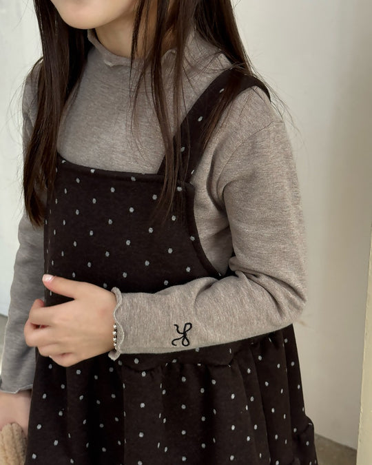 リボンステッチスムースメロウトップス