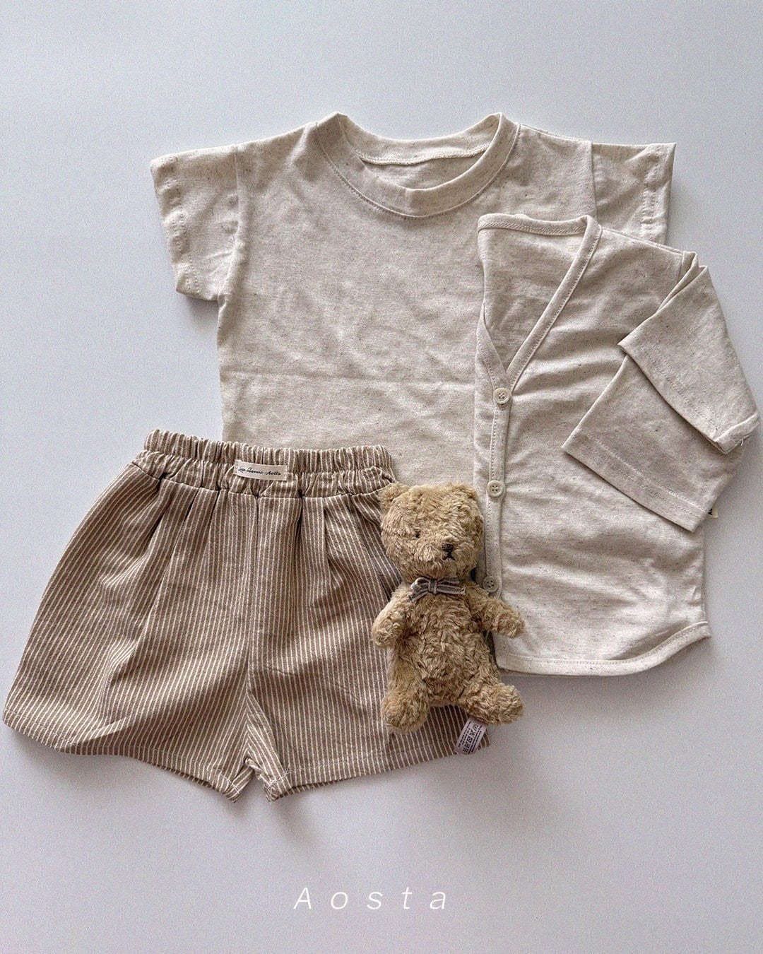 [aosta]linen short sleeve T