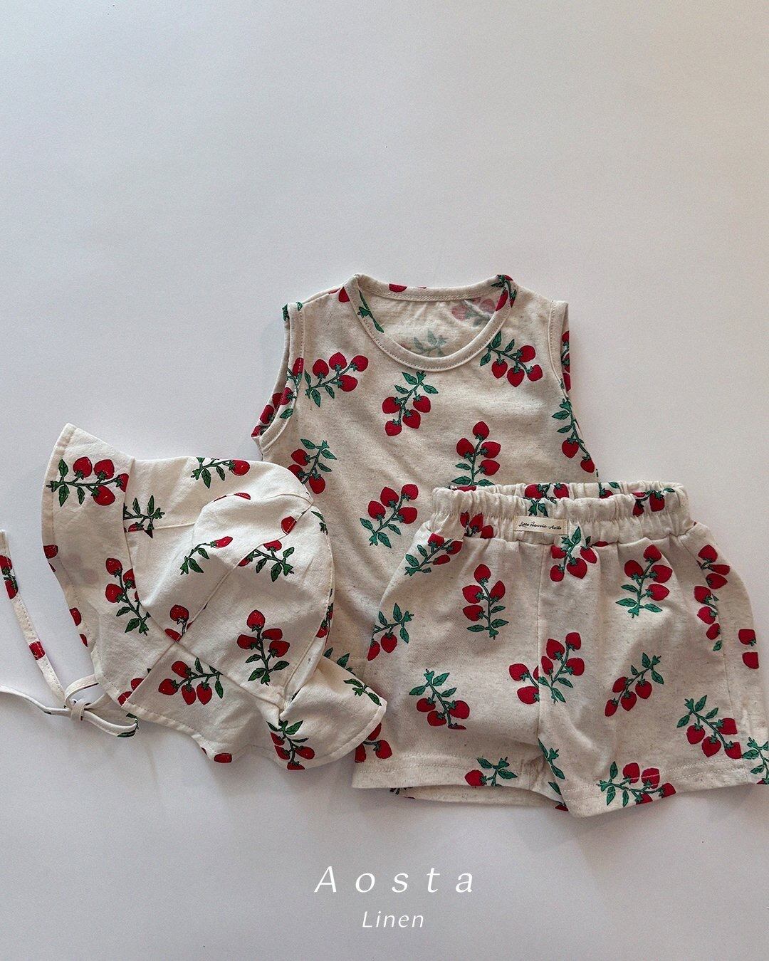 [aosta]linen sleeveless T