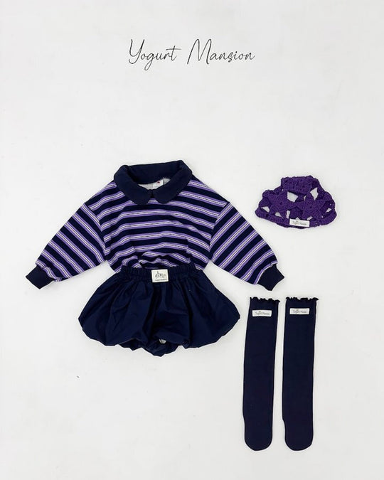 [yogurt mansion]stripe collar MTM