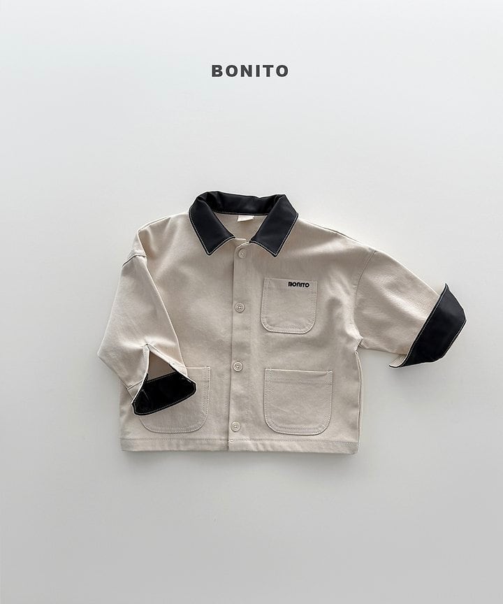 [BONITO]レザーカラージャケット