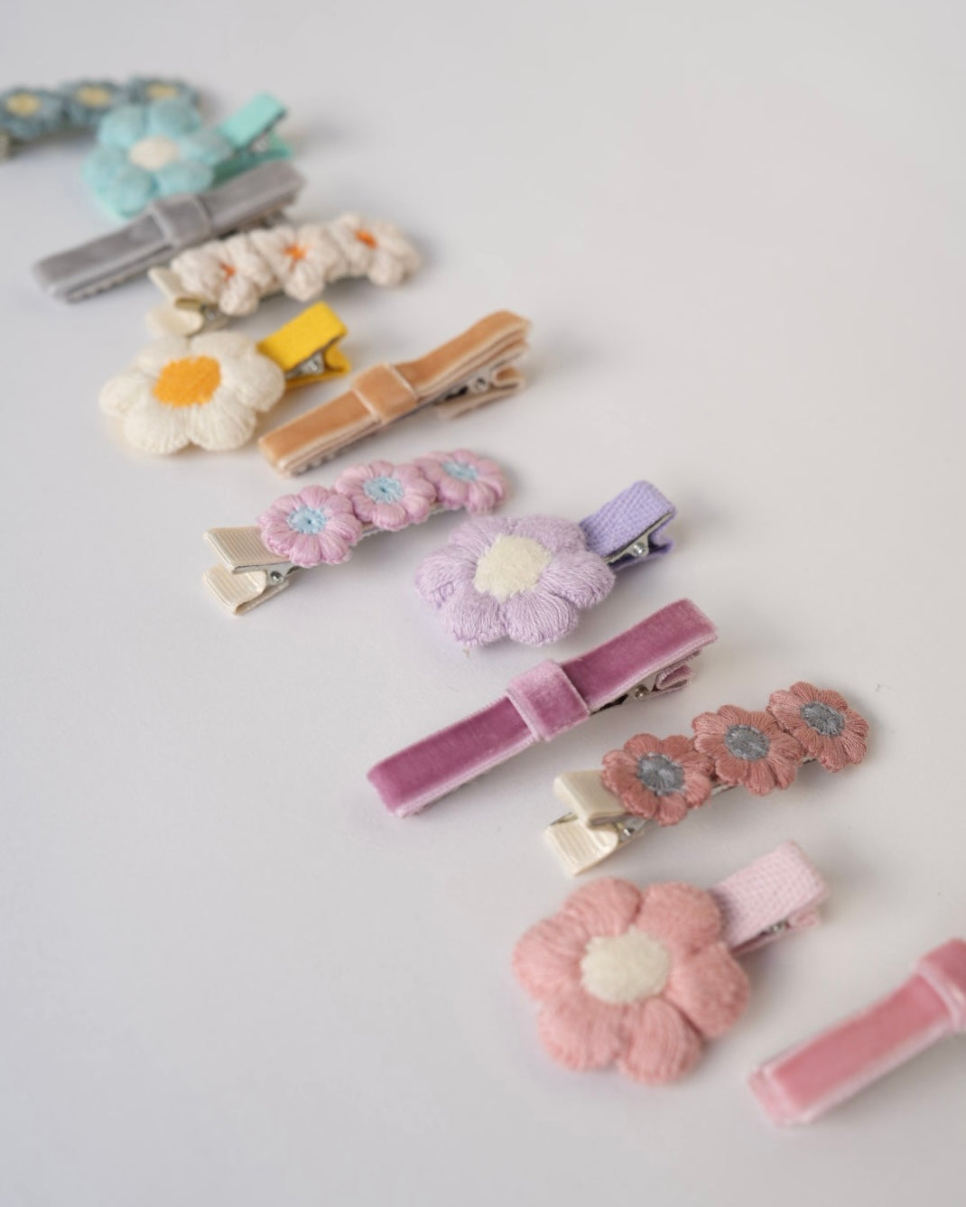 ベロアリボンクリップセット