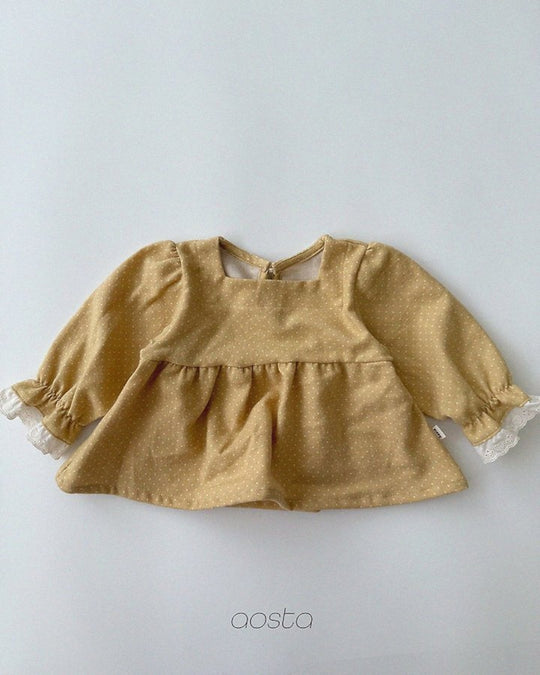 [AOSTA]Milk Dot Blouse