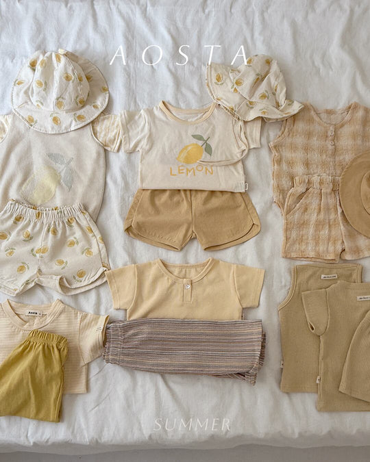 [aosta]check short pants