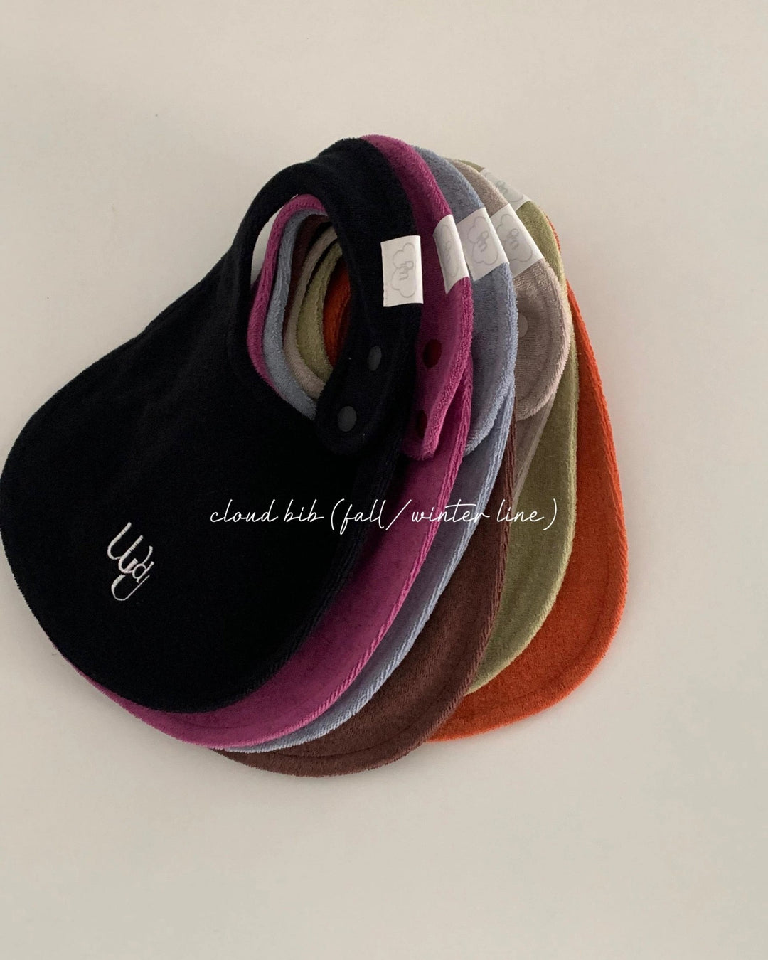 [would U]cloud terry bibs"16色"