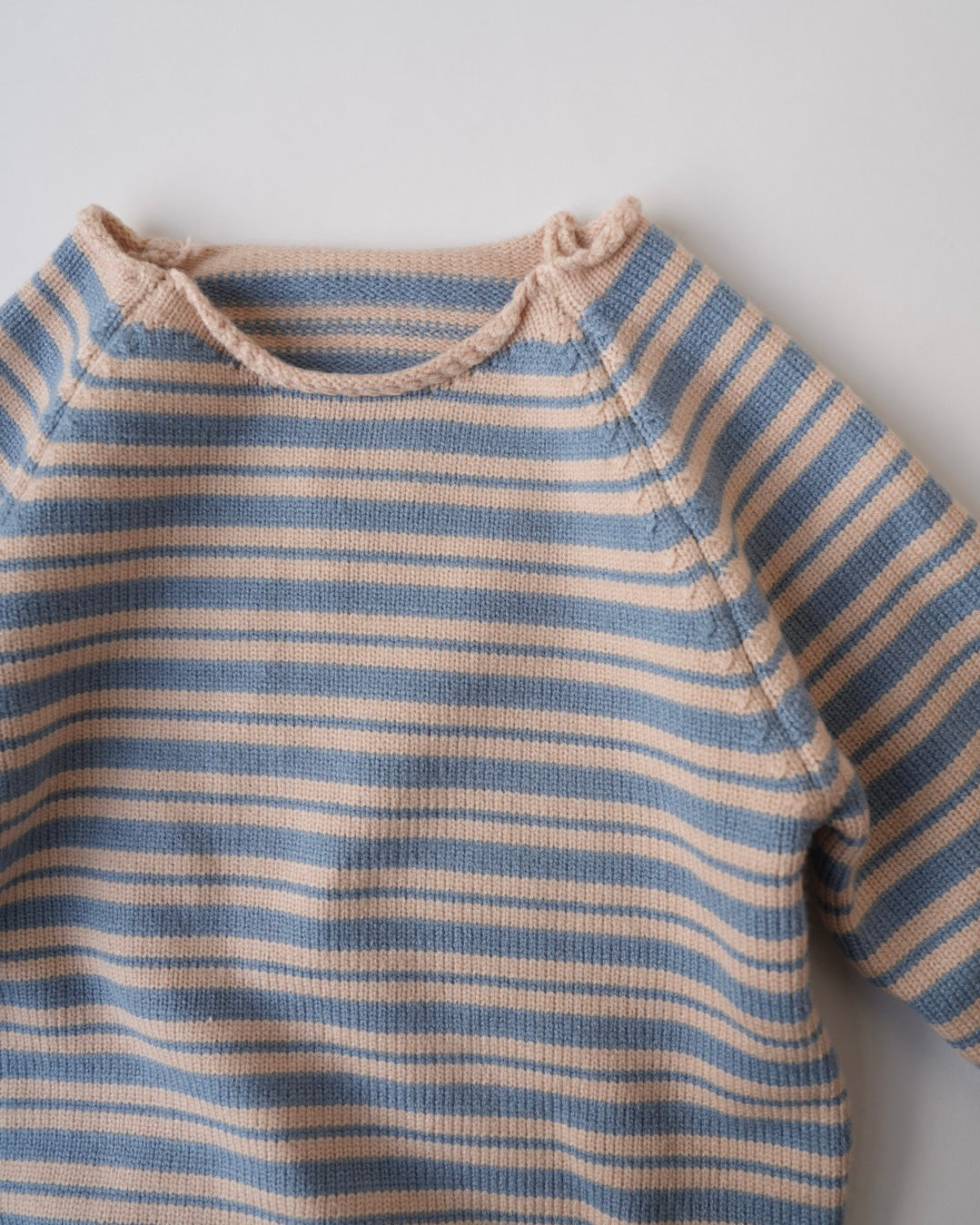 ミックスボーダーニットロンパース