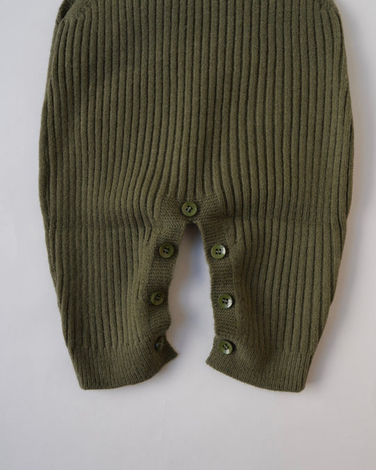 テレコリブニットサロペット