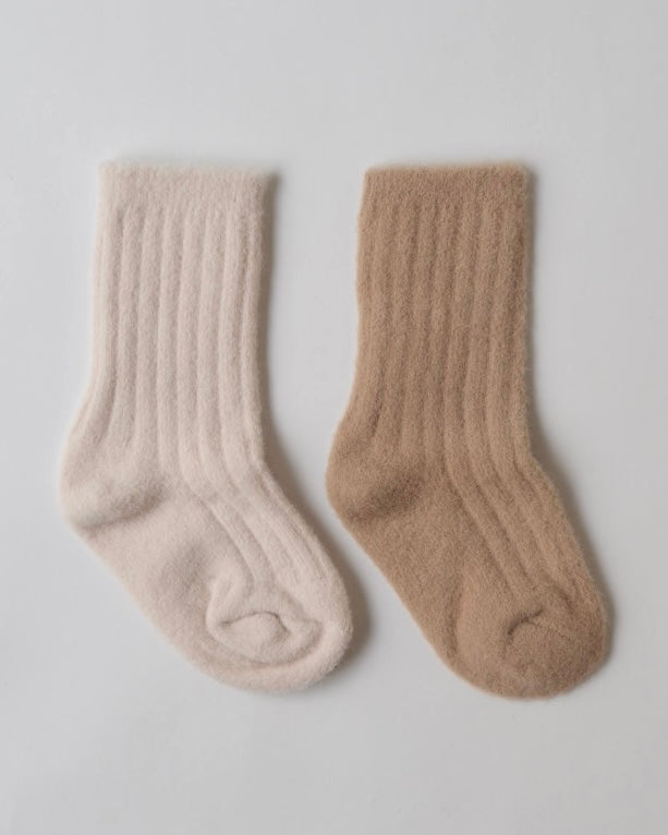 ふわもちベビーソックス2足セット
