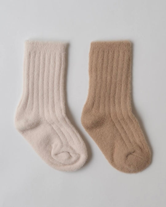 ふわもちベビーソックス2足セット