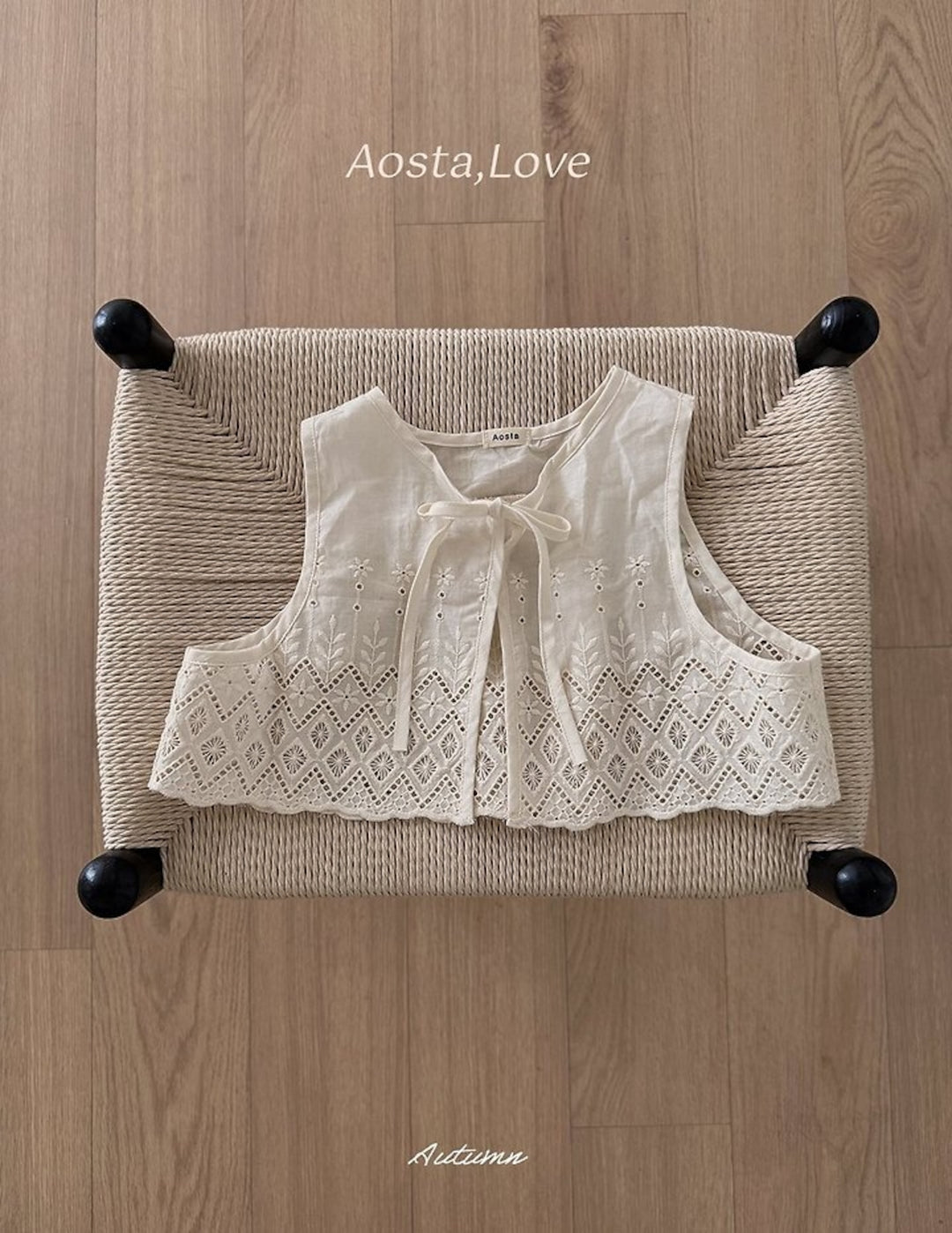 [AOSTA]Lace Jenny OpenVest