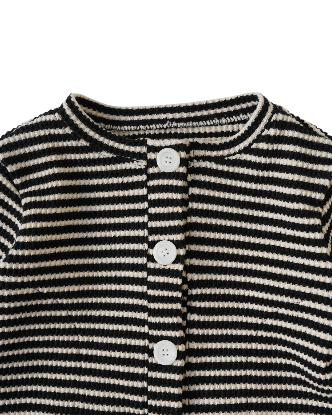 ワッフルボーダーカーディガン