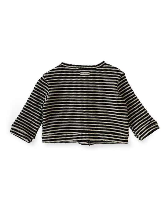 ワッフルボーダーカーディガン