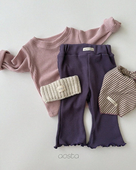 [AOSTA]Jelly Waffle Pants