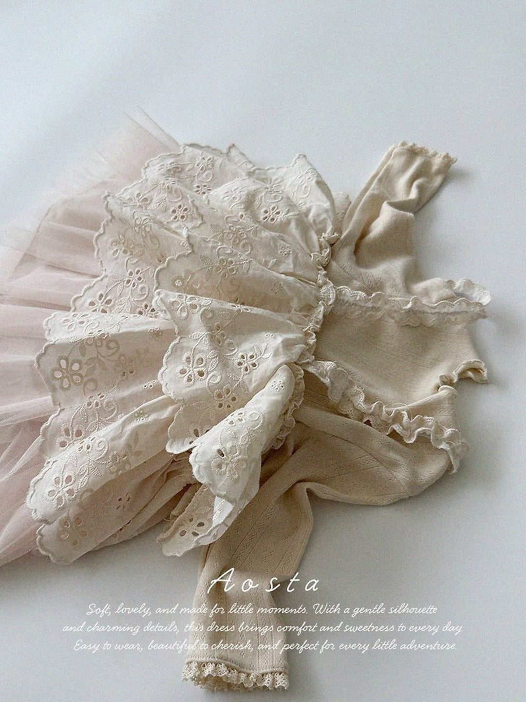 [AOSTA]Lace Cancan Blouse