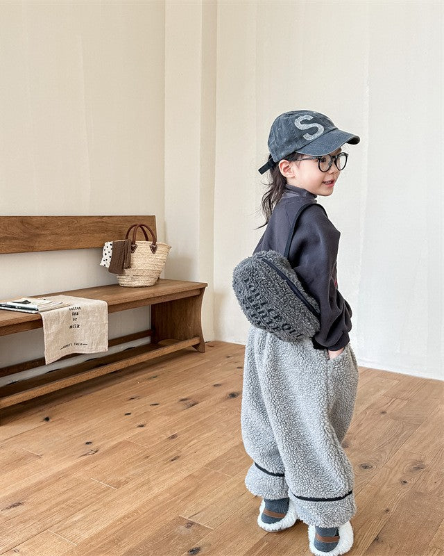 裏起毛ラインボアパンツ