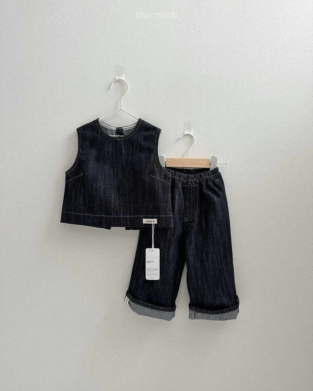 [minirobe]Non-Fade Denim Pants