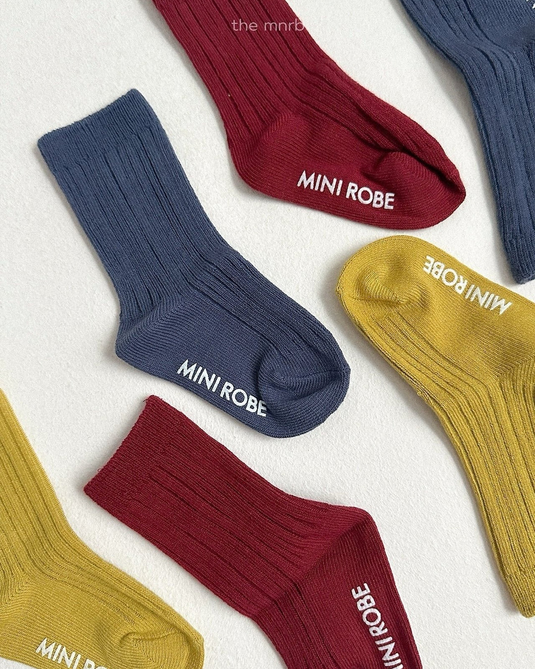 [minirobe]Cotton Rib Socks 3 Set