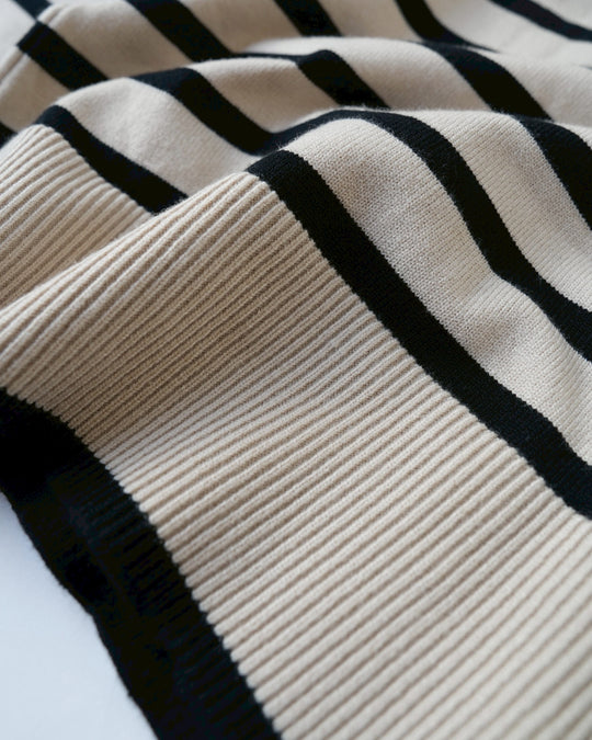 ボーダートップスニットセットアップ