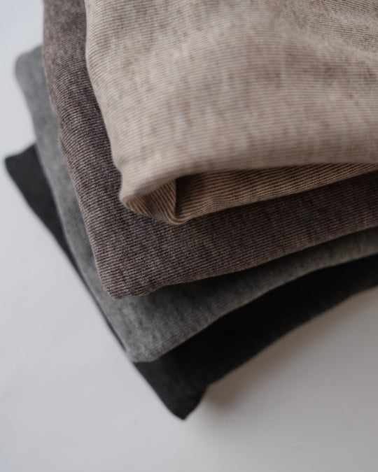 裏起毛モックネックトップス