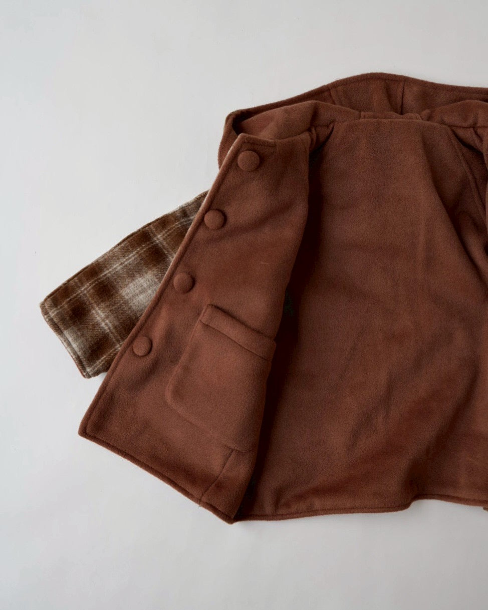 リバーシブルボウタイコート