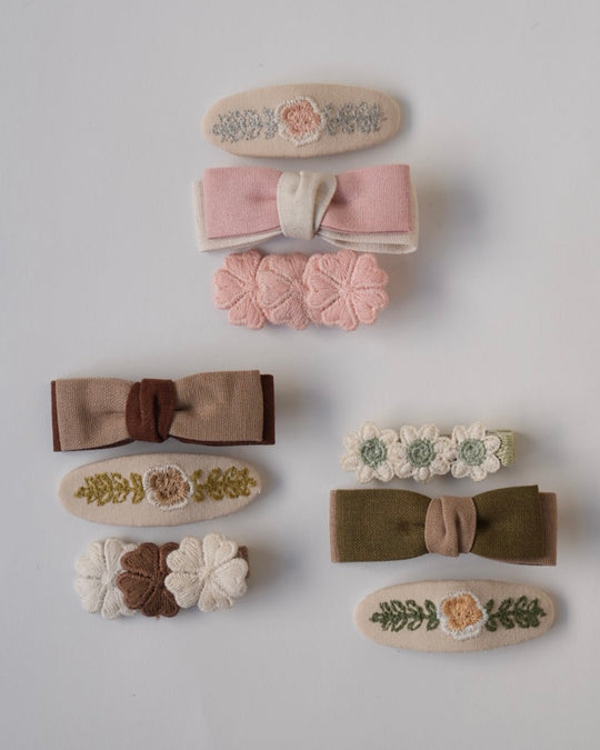 リボン×フラワーヘアアクセセット