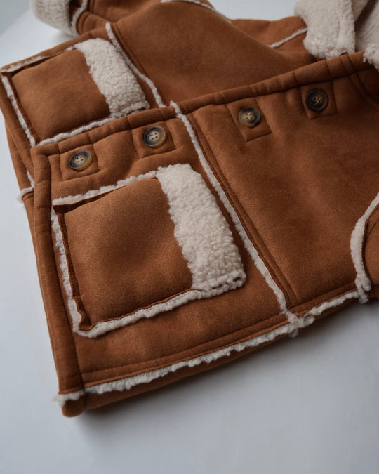 ムートンボアフーディジャケット