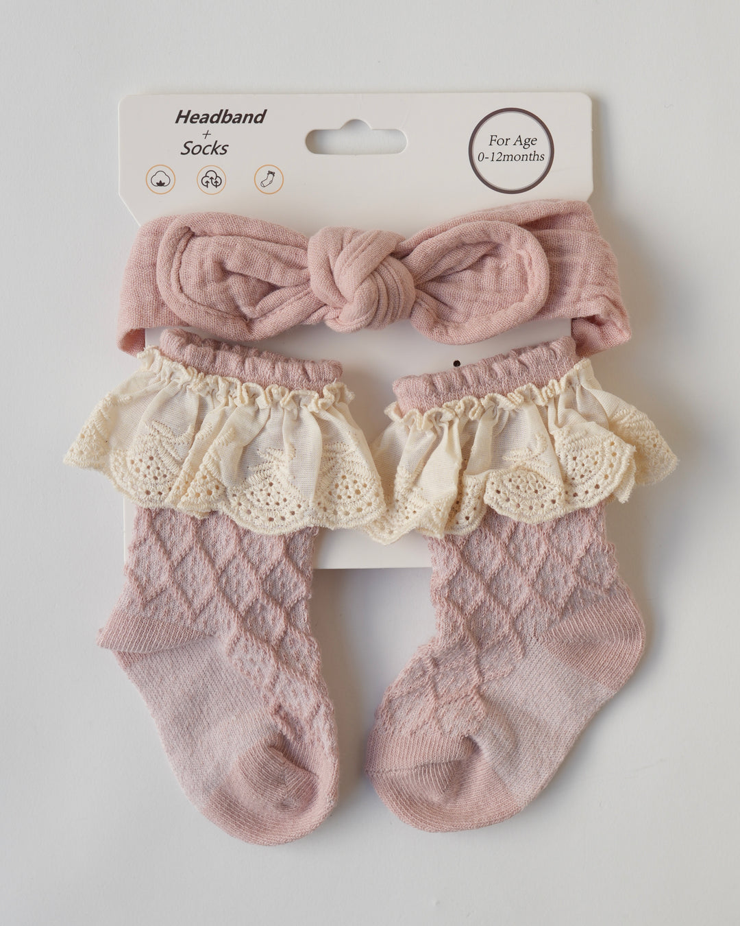 ヘアバンド付きソックス